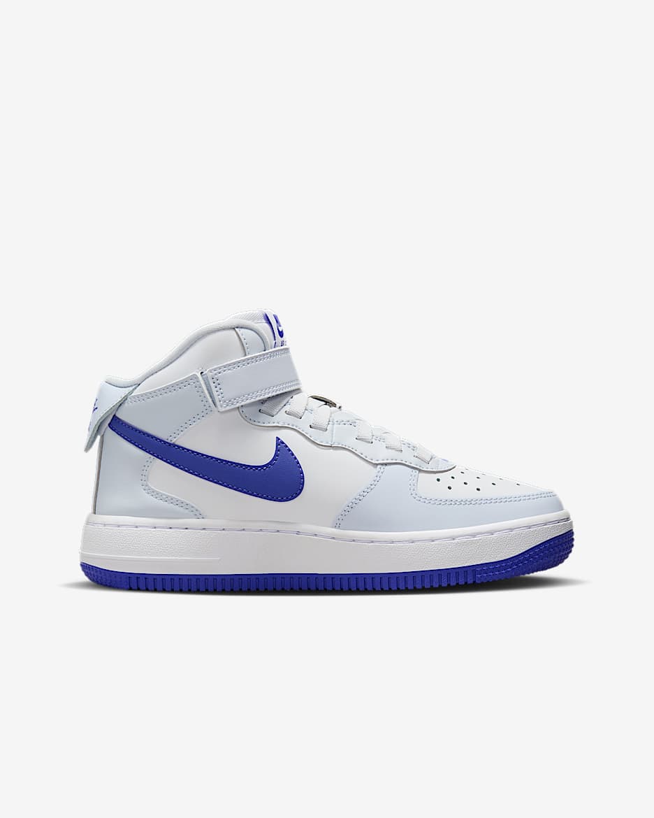 Nike air force 1 07 mid blue white sales